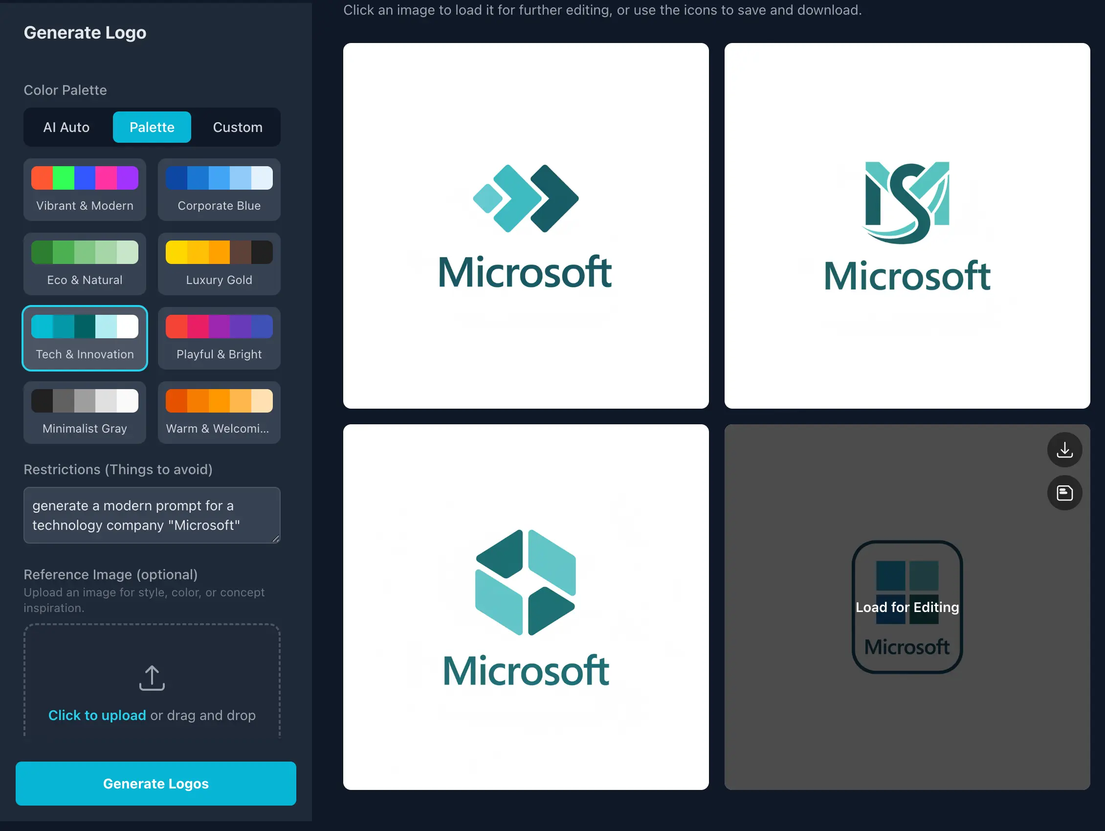 Generate a logo with a prompt