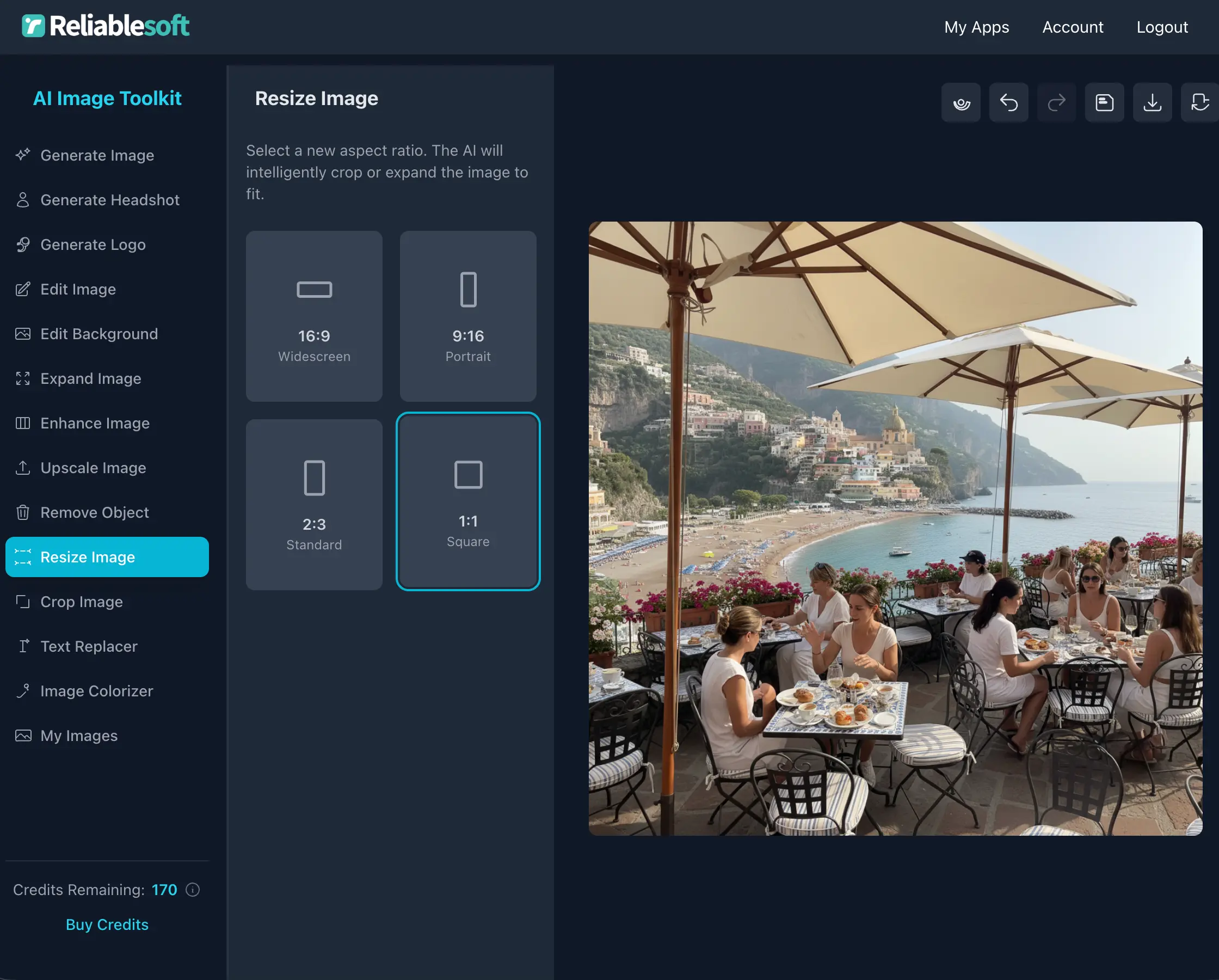 AI Image Editor - Expand and Resize