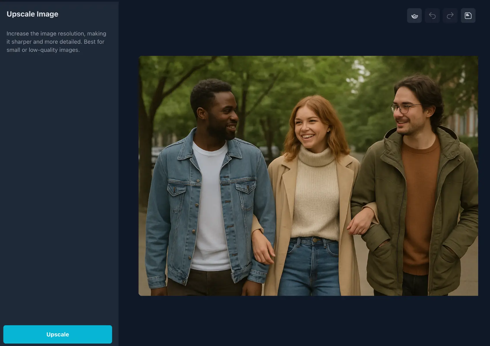 How to use the AI Image Enhancer app