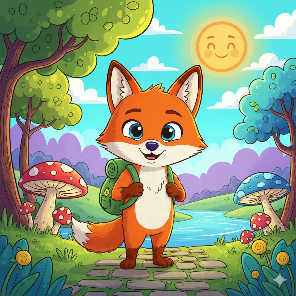 Cartoon-style AI generated artwork with bold colors and outlines