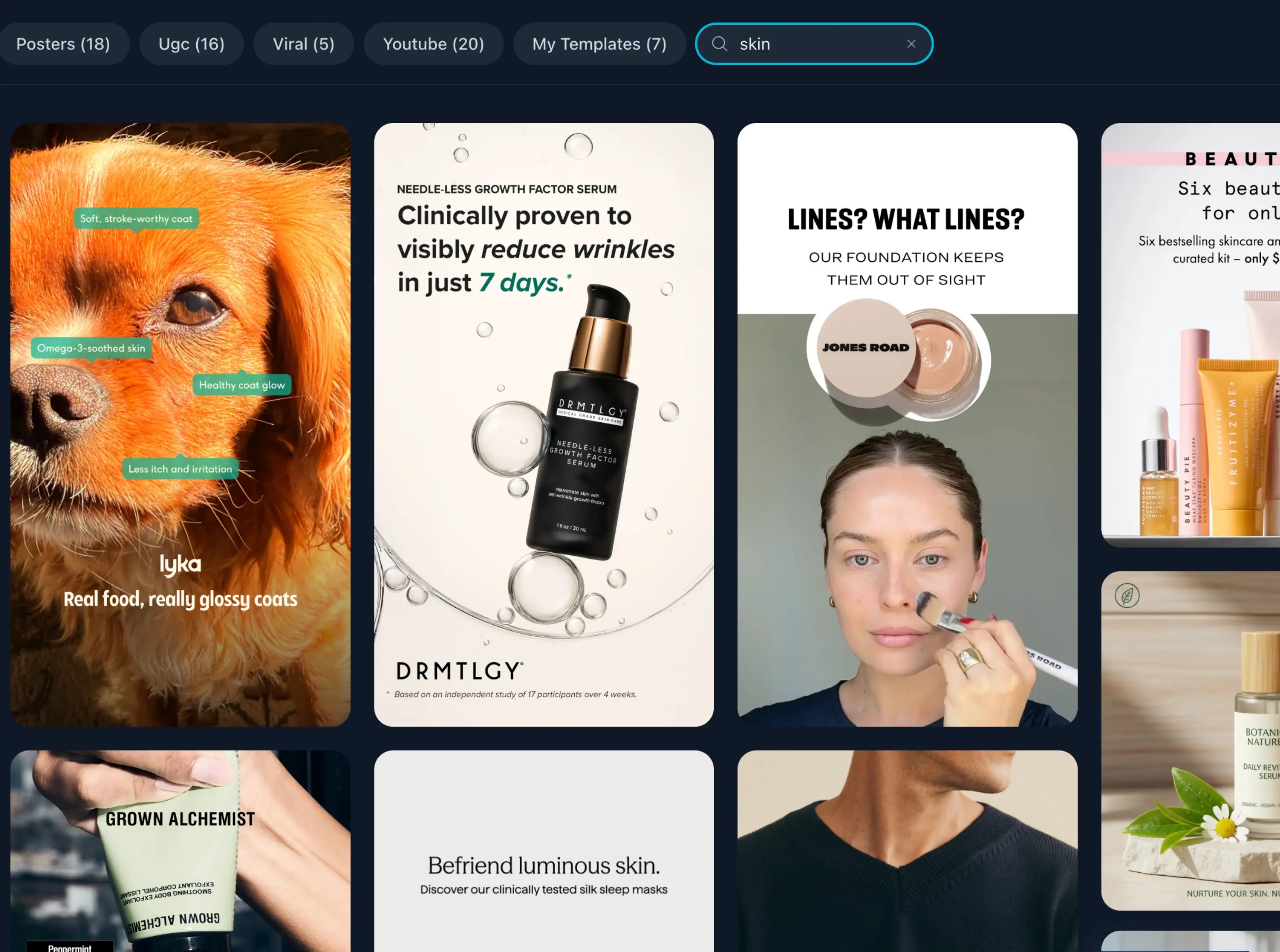 AI Ad Templates Inspiration