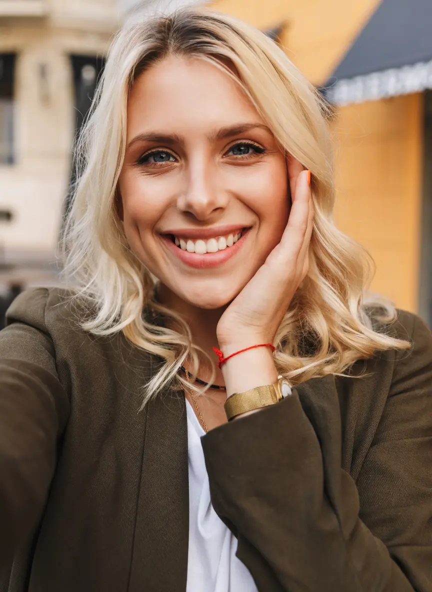 Example of a user selfie