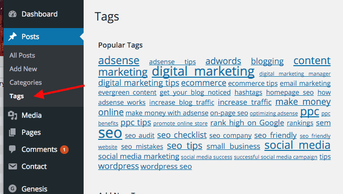 Image result for wordpress tag seo