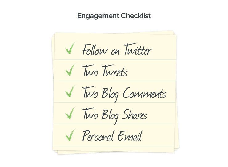 Outreach checklist