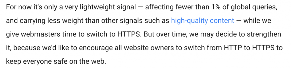 Google Https directrices para URL SEO
