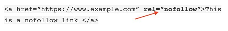 nofollow link definition