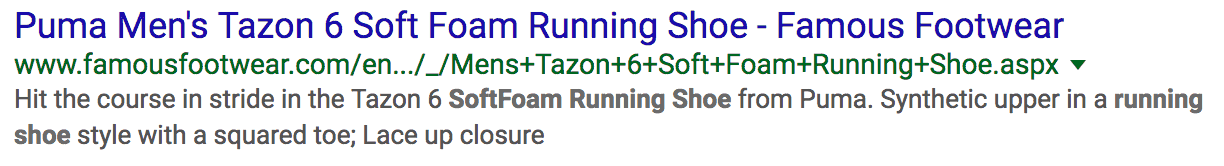 Example of an Optimized Product Title