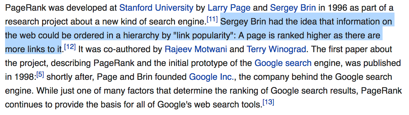 نقش لینک دهنده در الگوریتم رتبه بندی گوگل