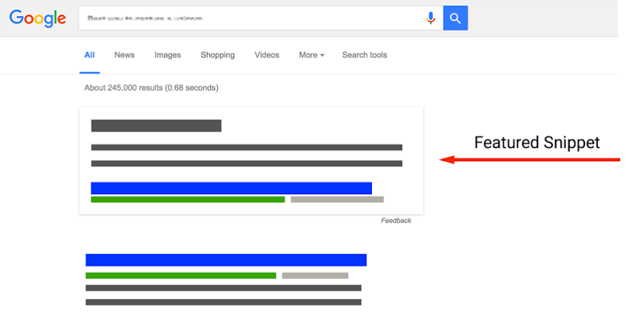 google featured snippet