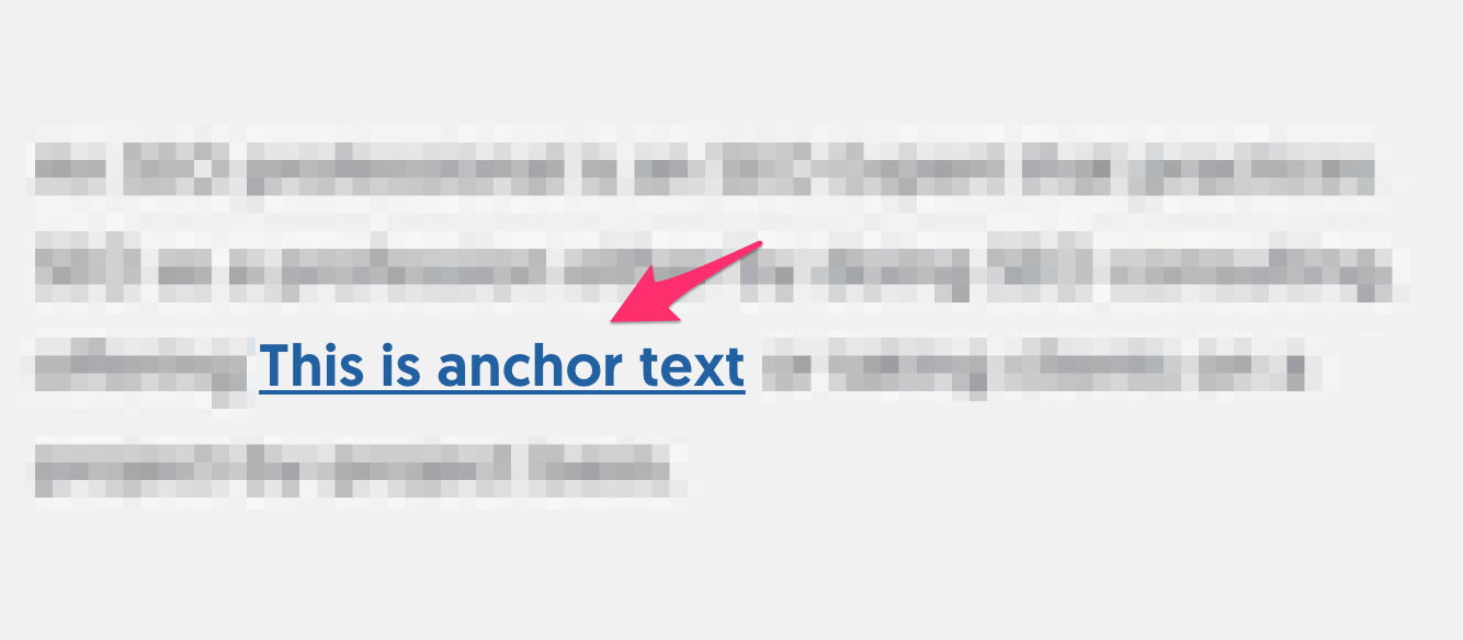 what is anchor text