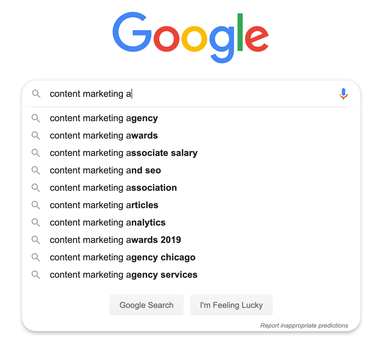 Google Search Suggestions