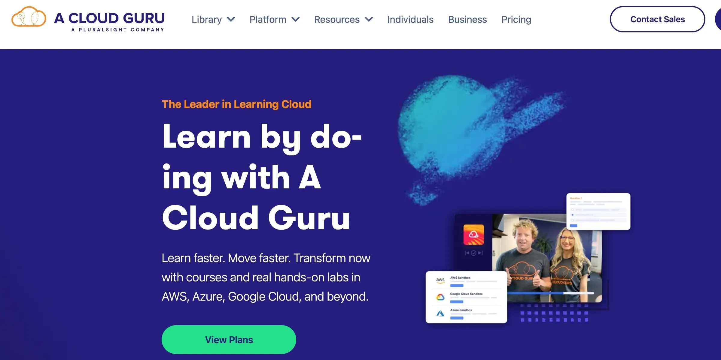 A Cloud Guru (Best for Cloud Training)