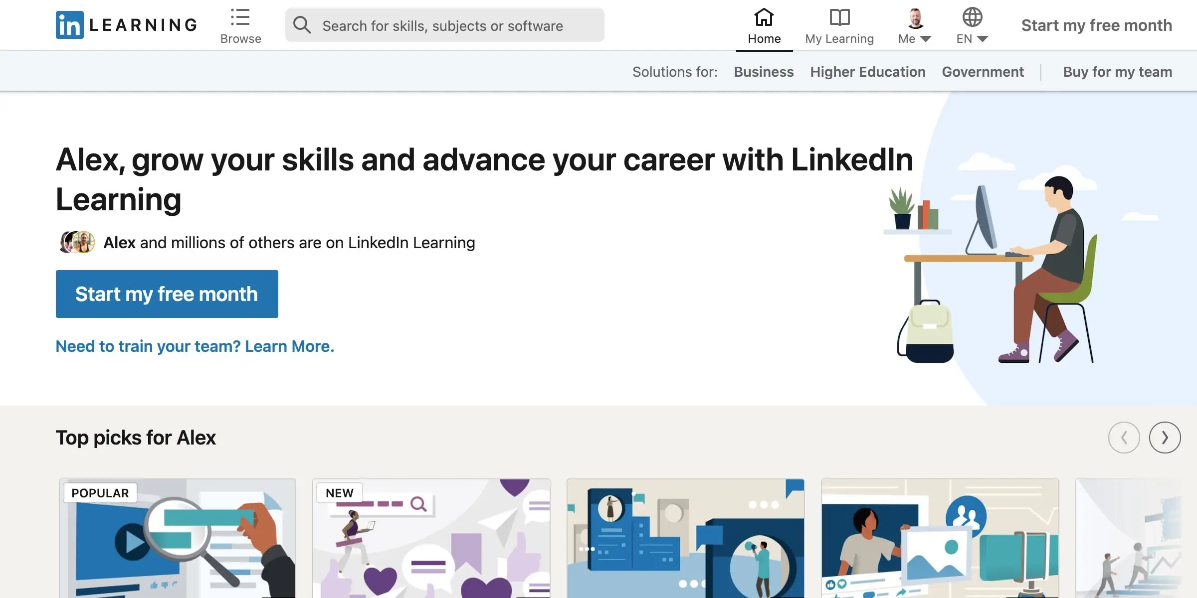 LinkedIn Learning (Best for Businesses)