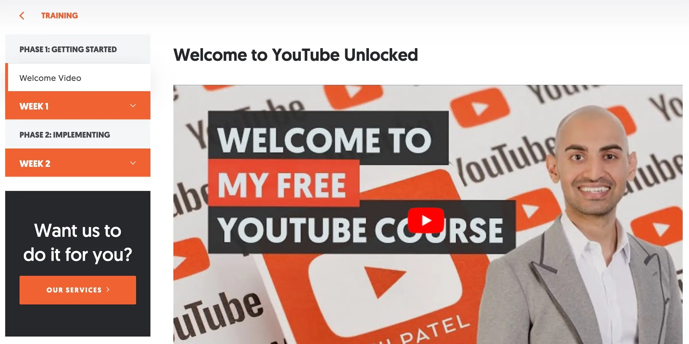 YouTube Unlocked Course.