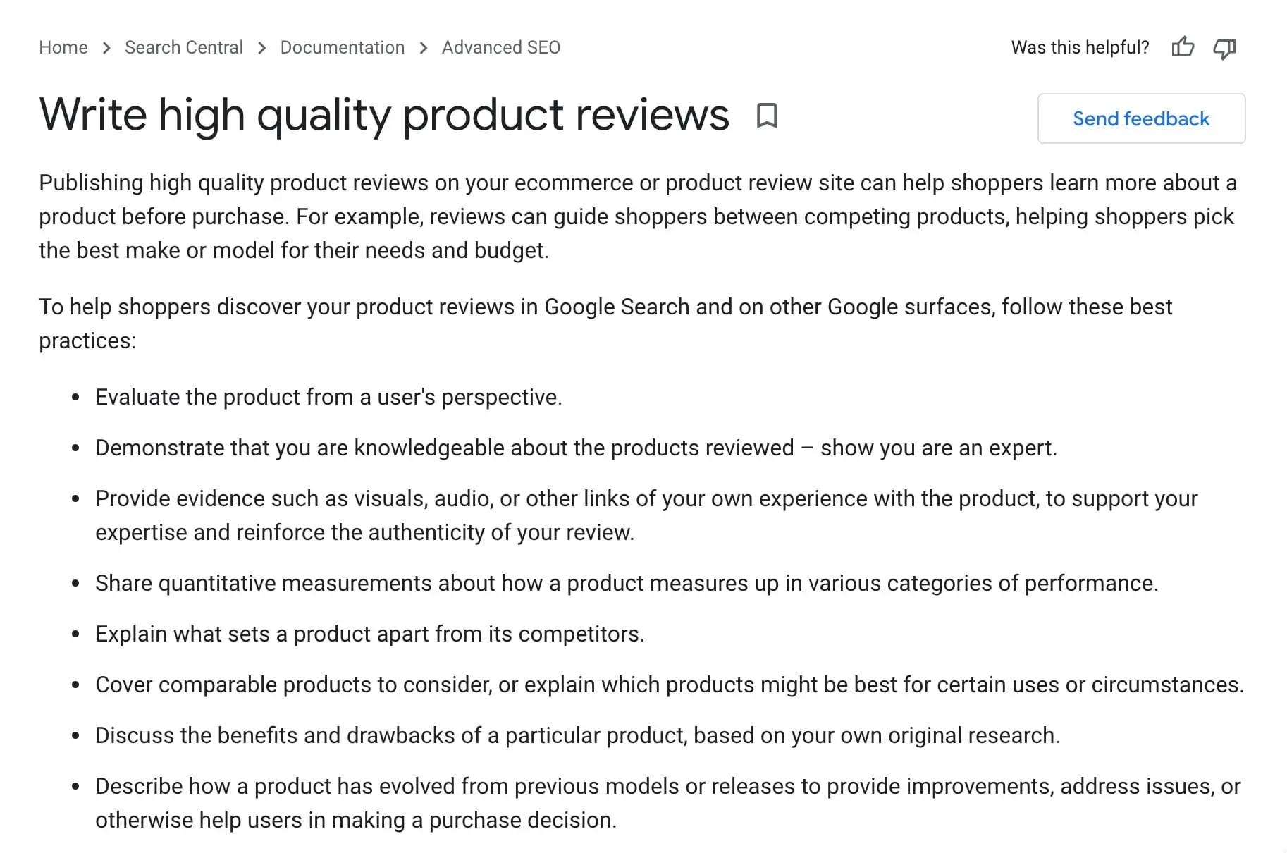 Product Review Guidelines