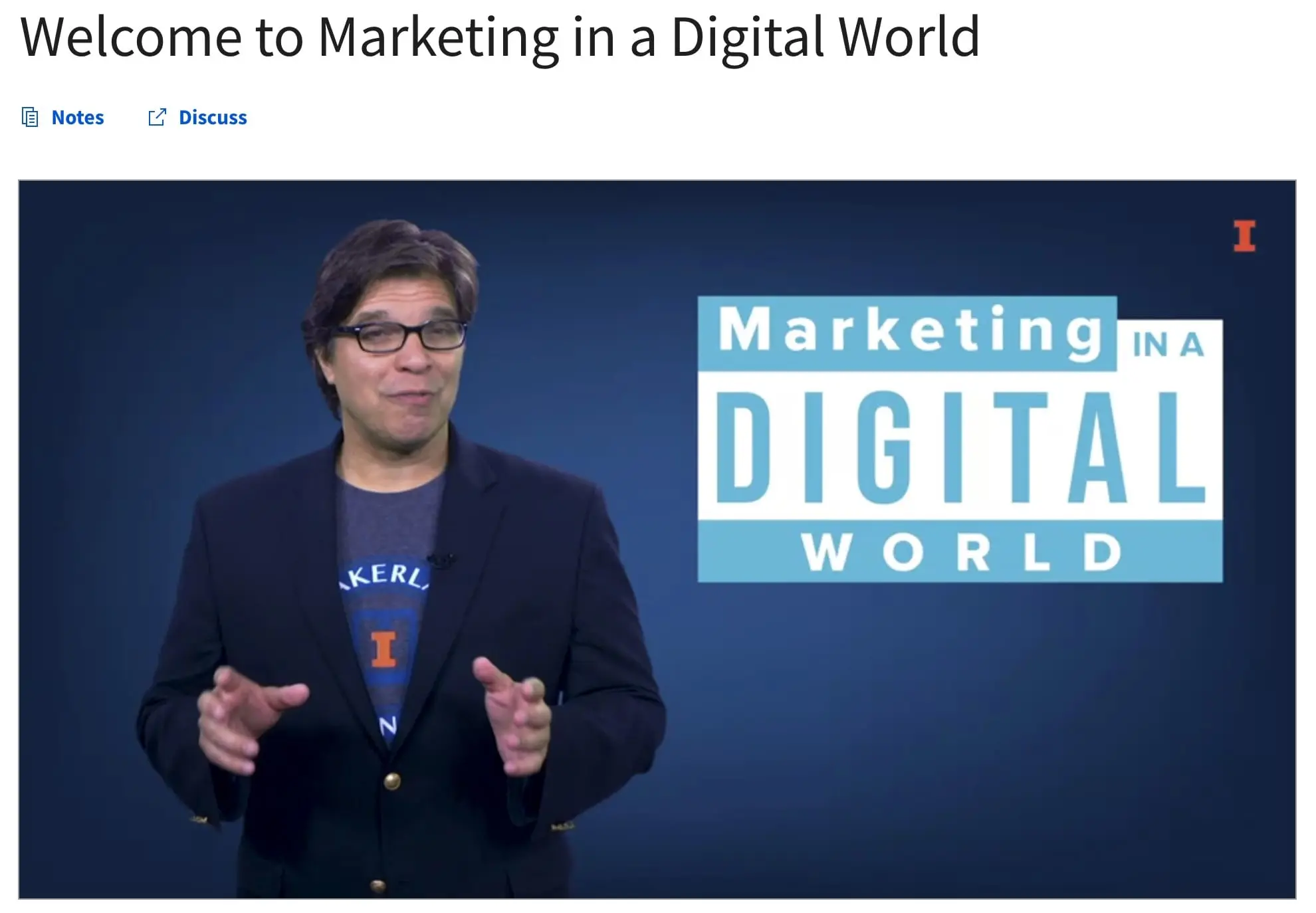 Marketing in a Digital World Course