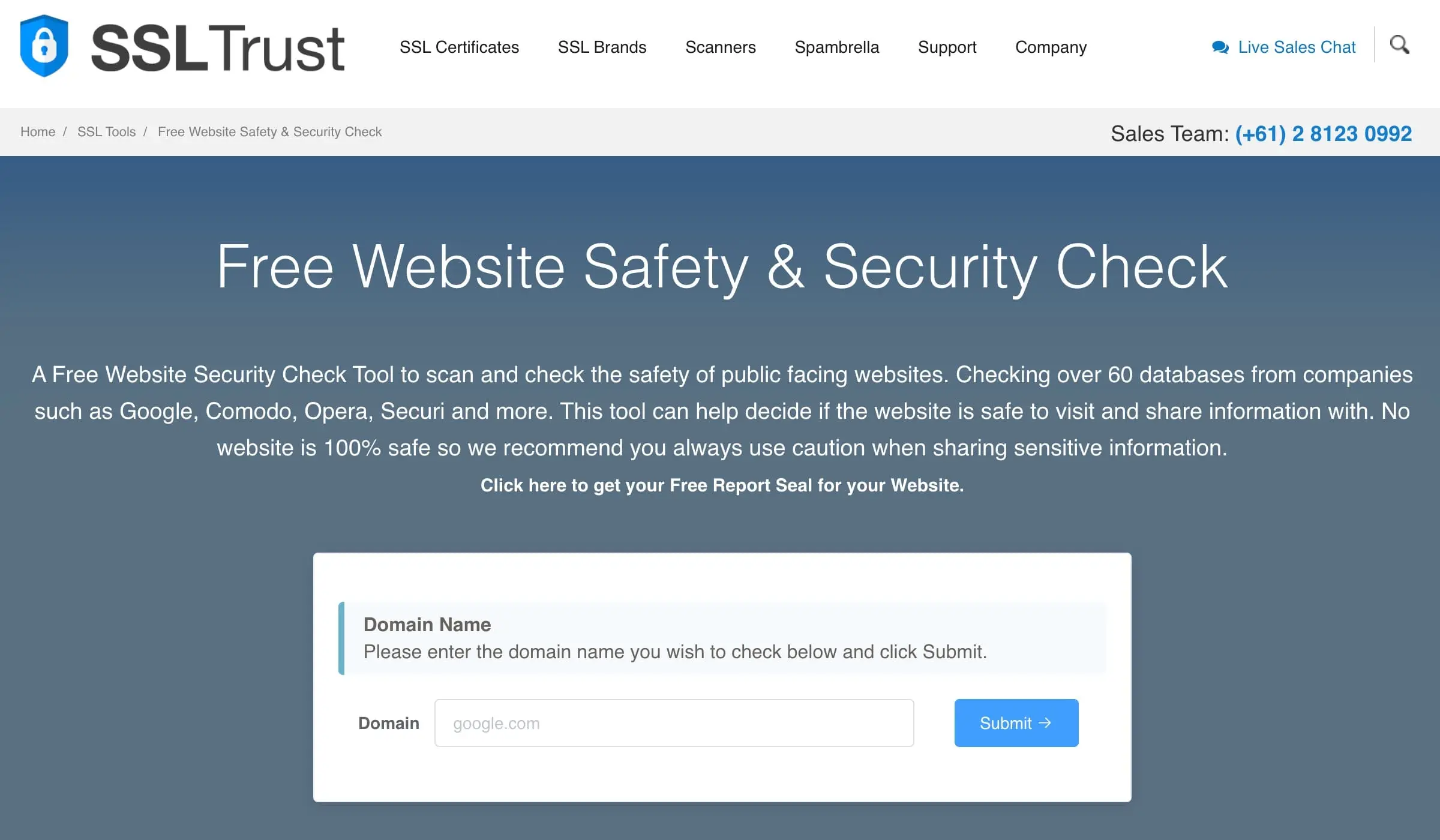 Website Safety Checker