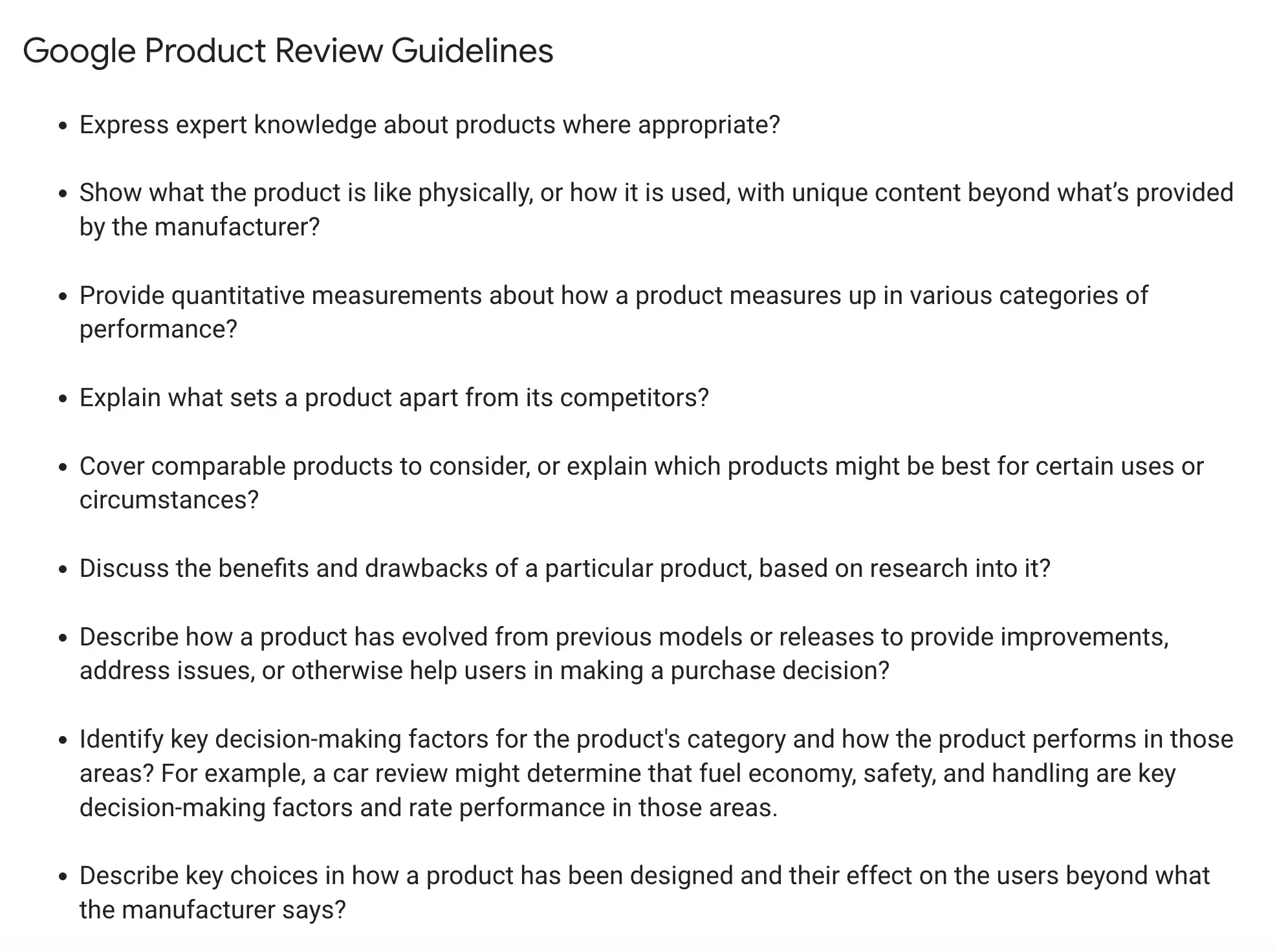 Best Practices for Writing Product Reviews