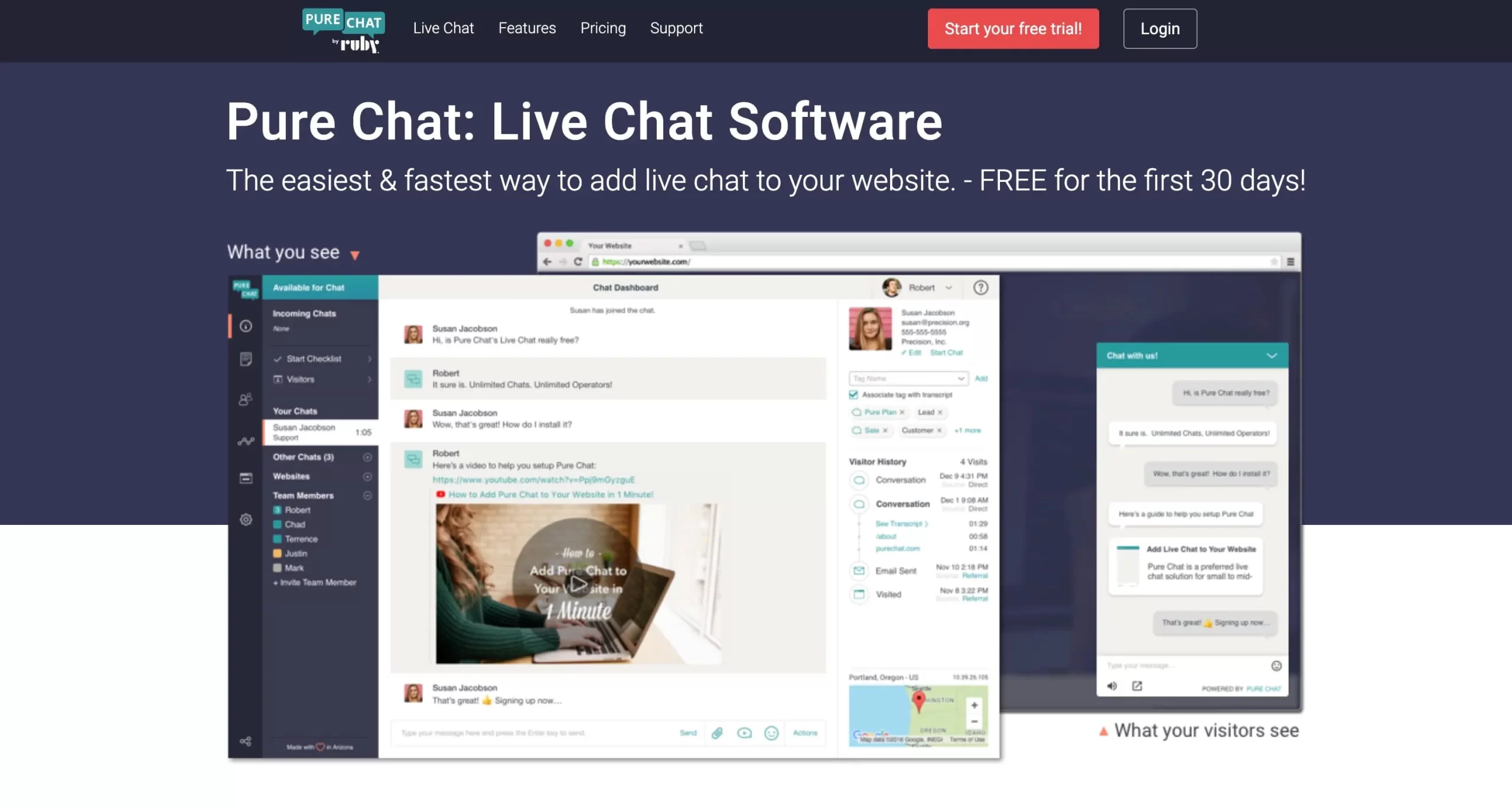58 live chat Customer service