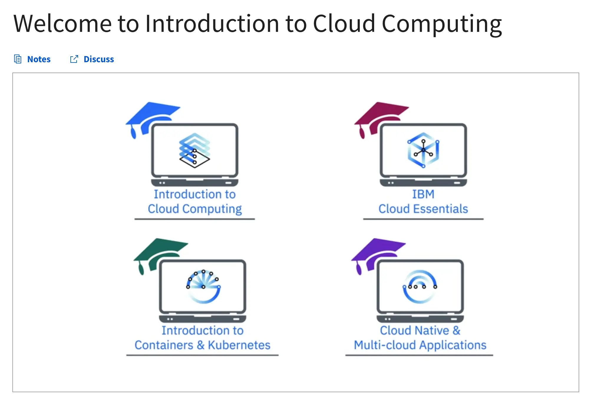 Course 1: Introduction to Cloud Computing