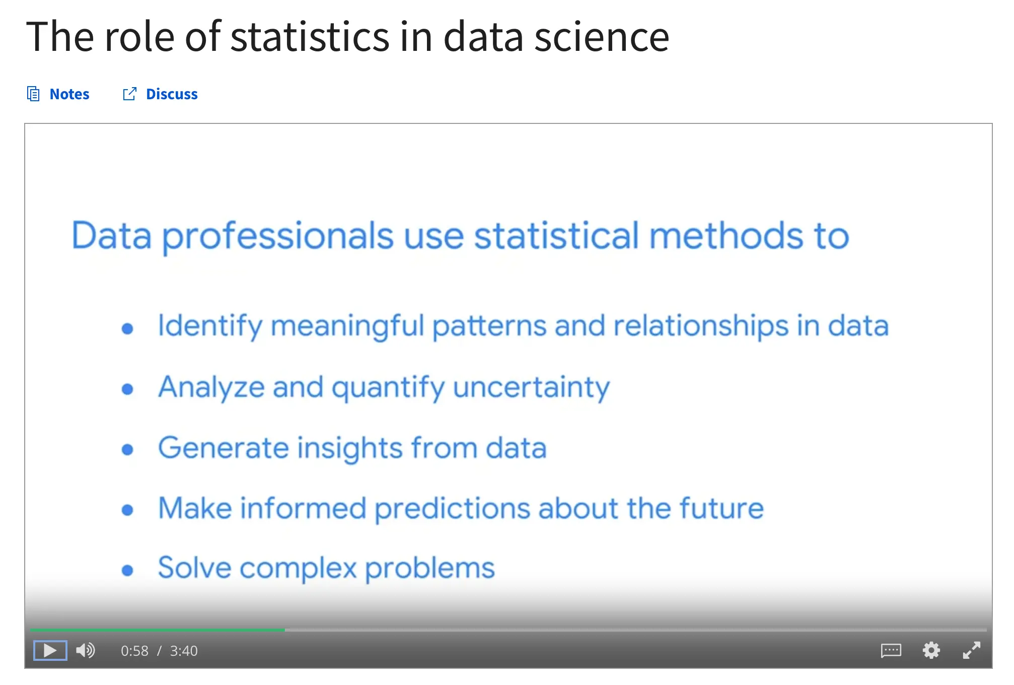 Role of Statistics in Data Science