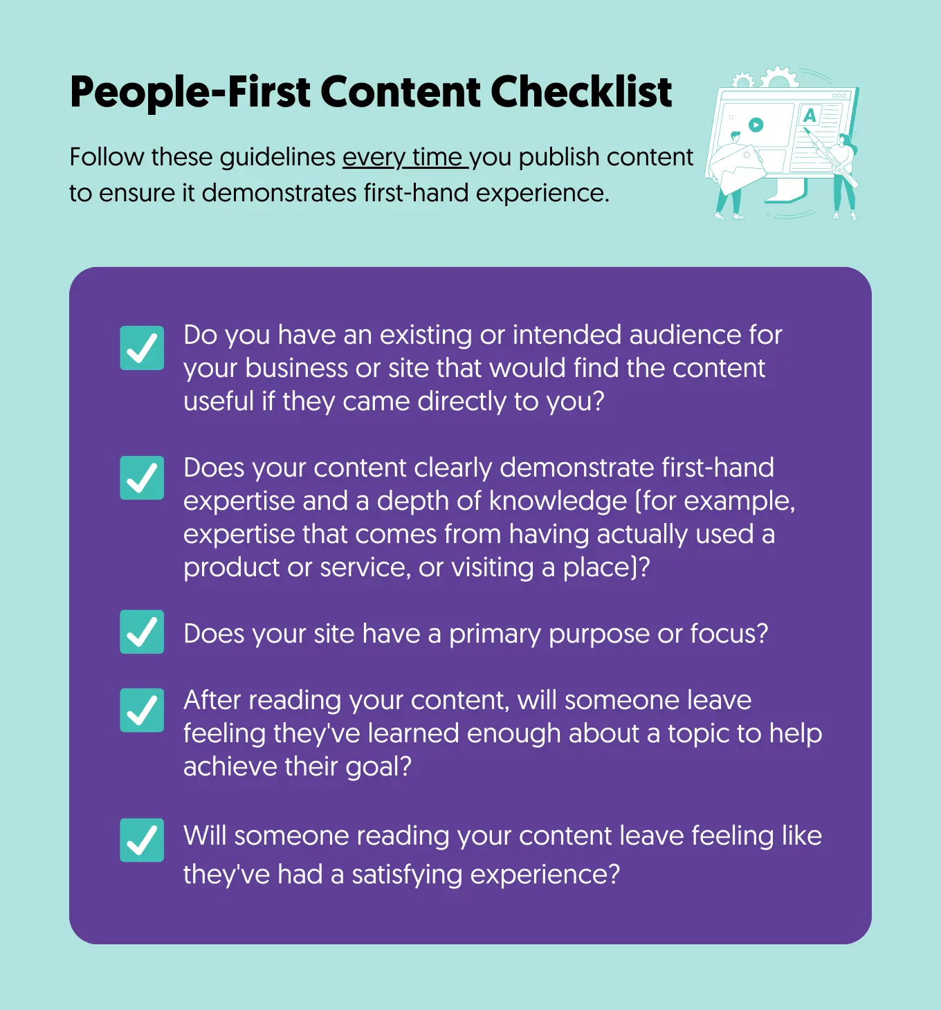 People-First Content Checklist
