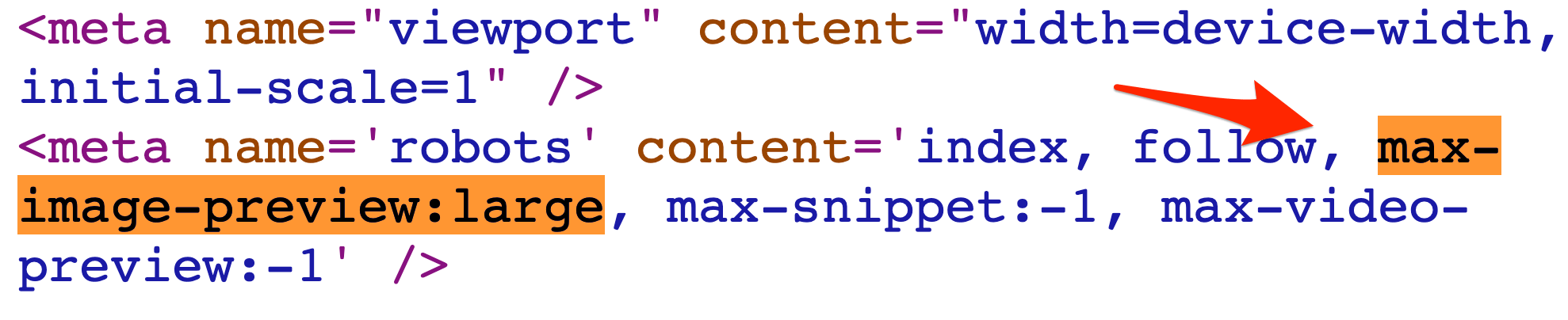 max-image-preview meta tag