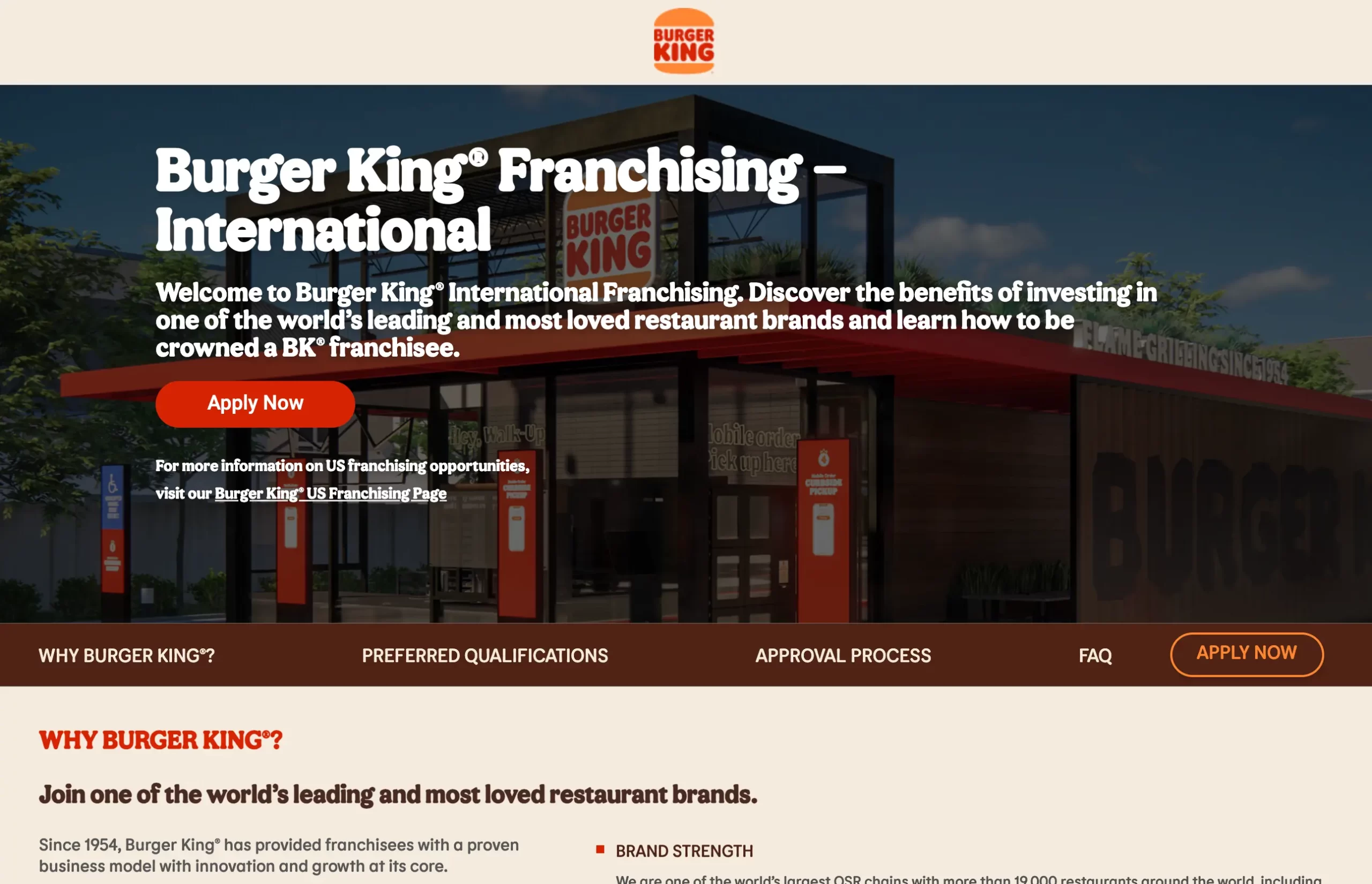 Example of a Franchise Website