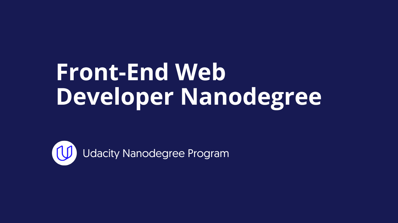 Front-End Web Developer Course