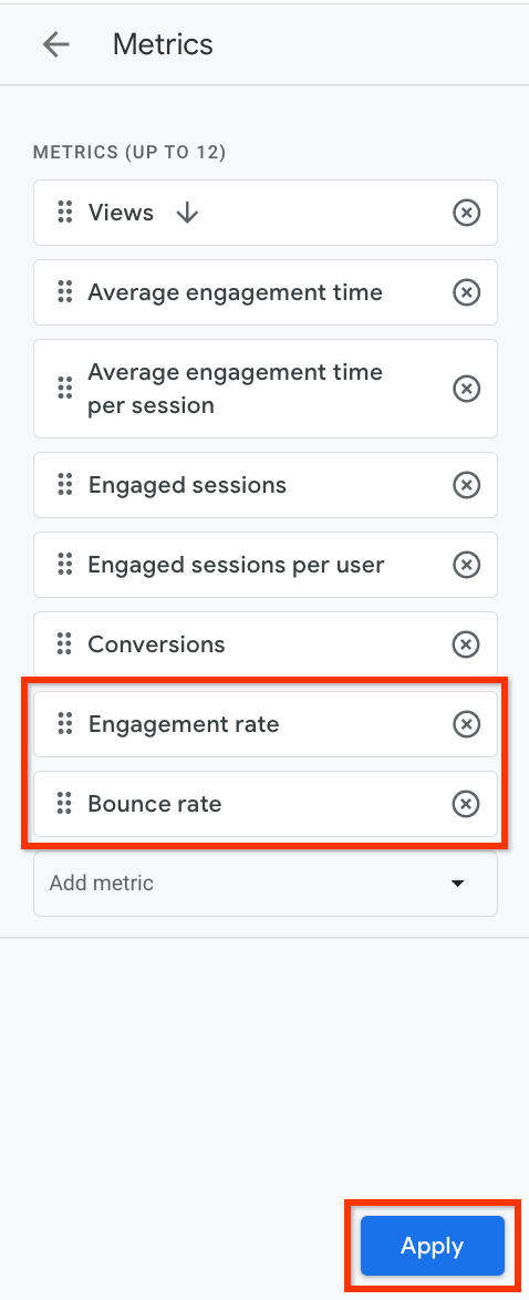 Bounce Rate and Engagement Rate