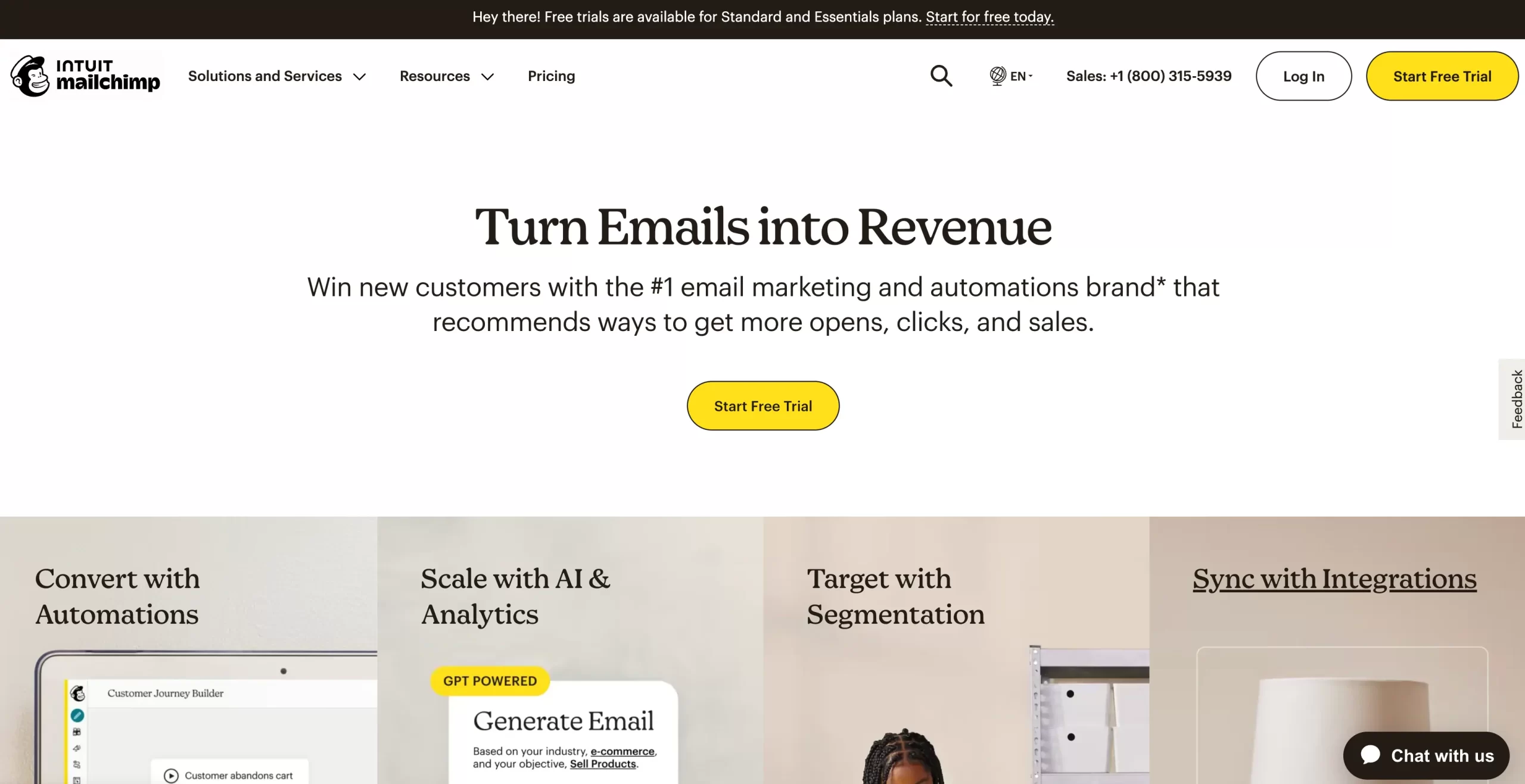 Landing Page Example – Mailchimp