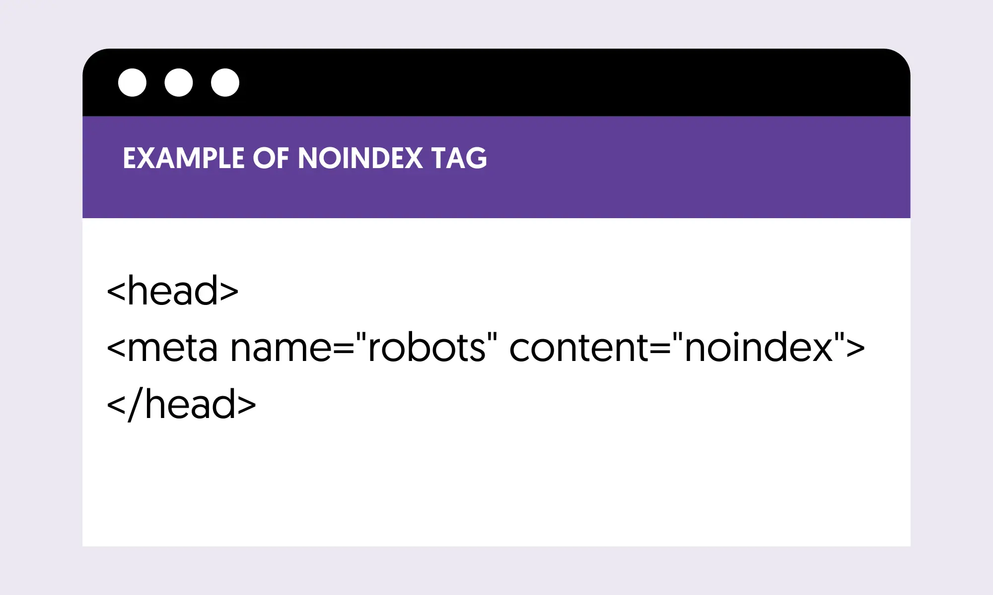 NoIndex Tag