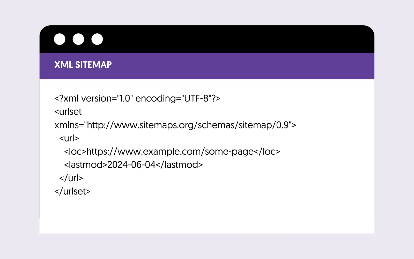 Example of an XML Sitemap