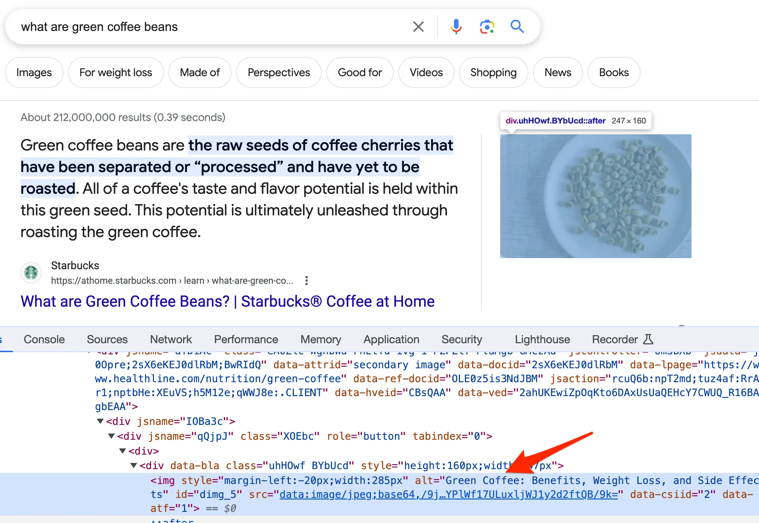 Featured Snippets - Images