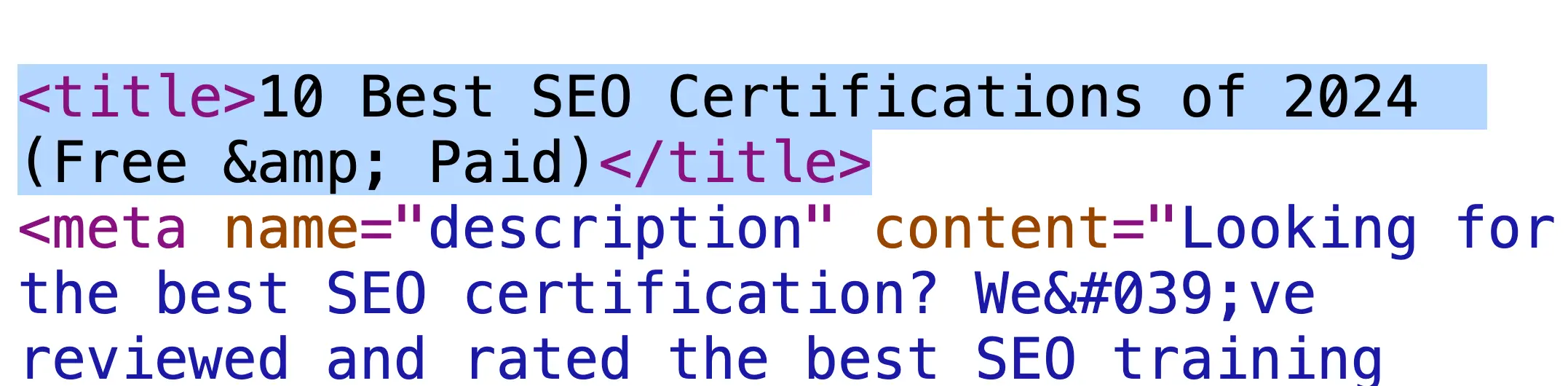 HTML Title Tag