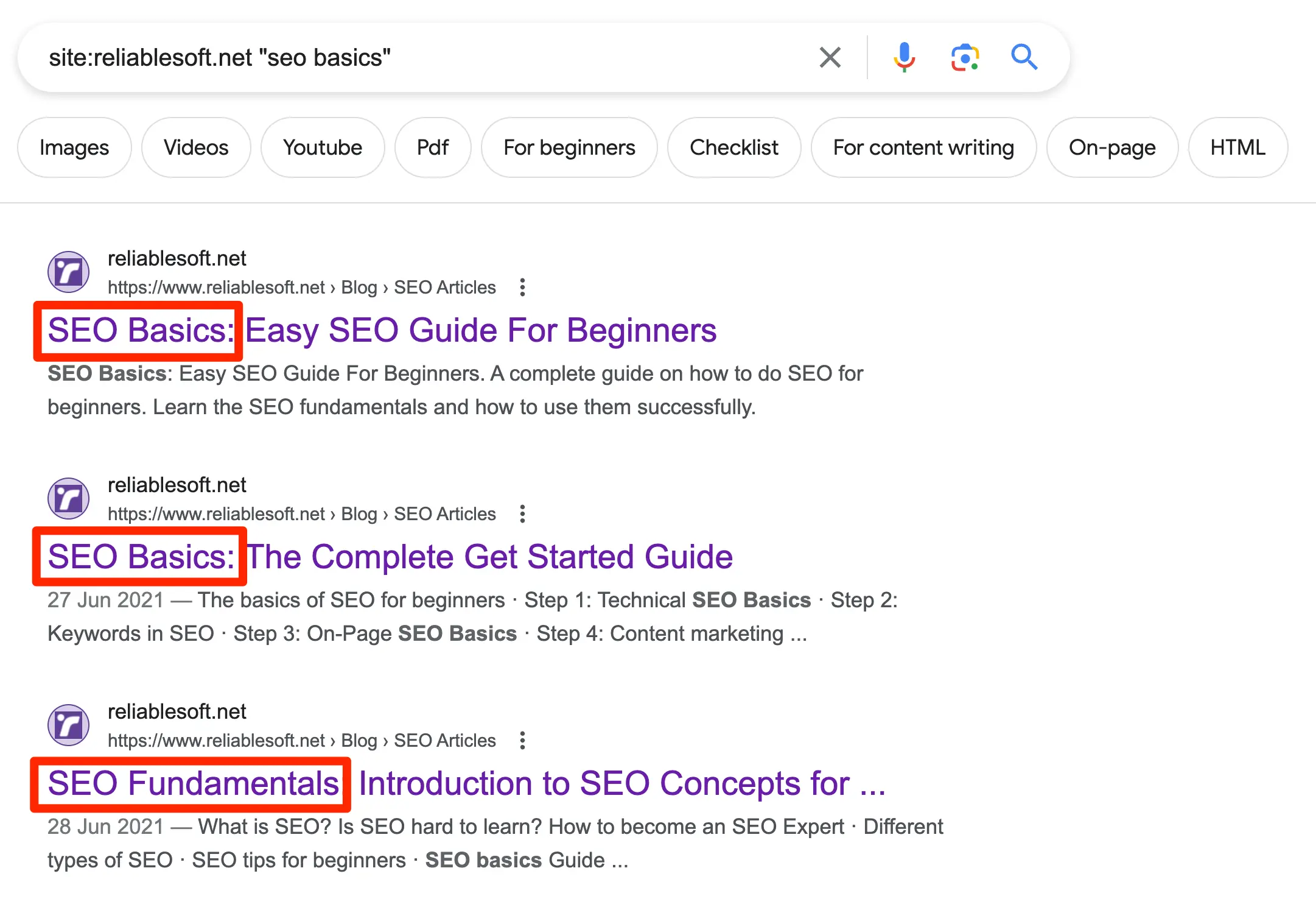 Keyword Cannibalization In Google Search Results