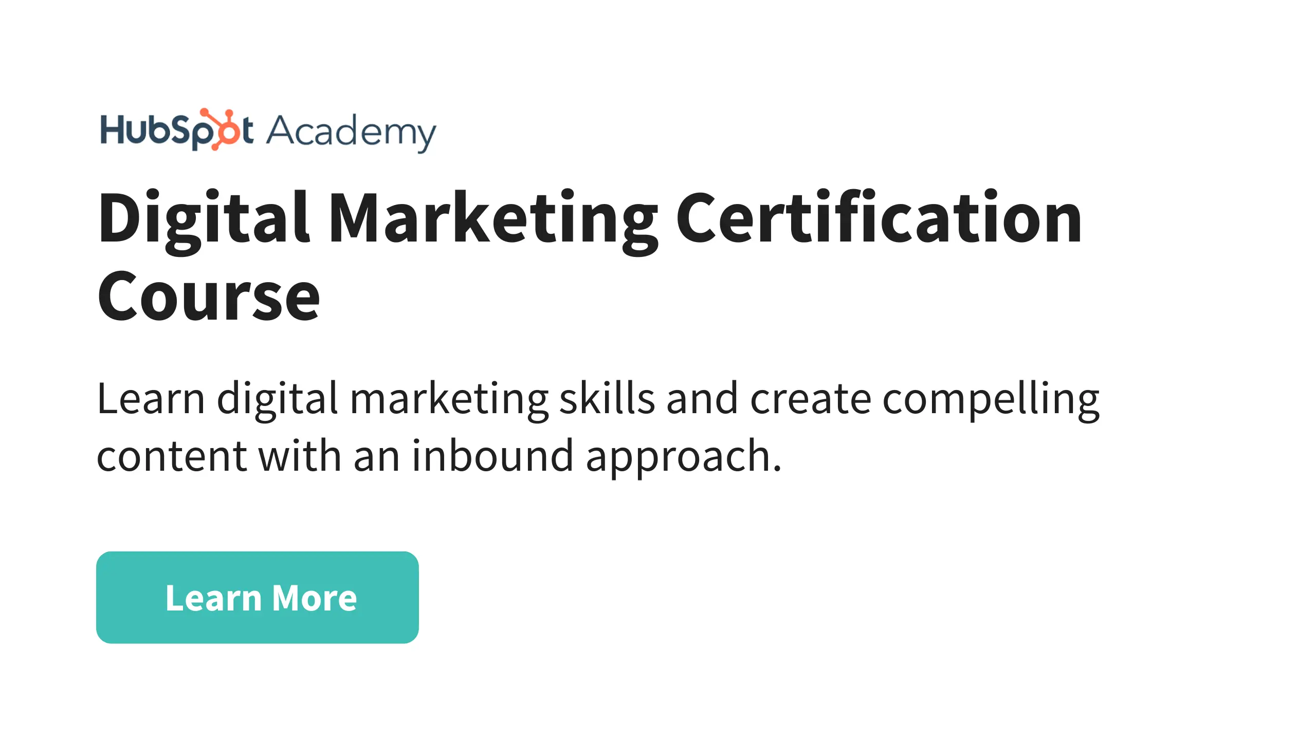 Hubspot - Digital Marketing Certification Course