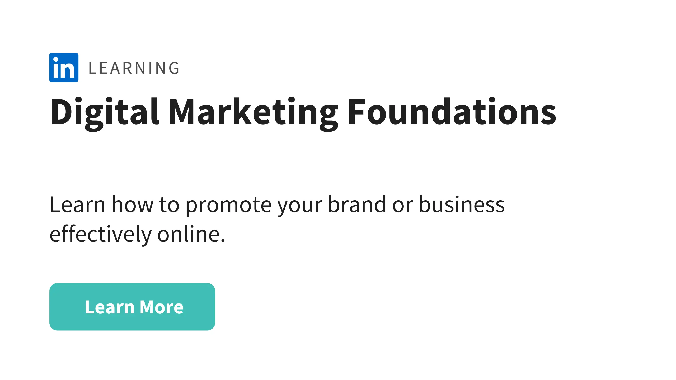 LinkedIn - Digital Marketing Foundations Course