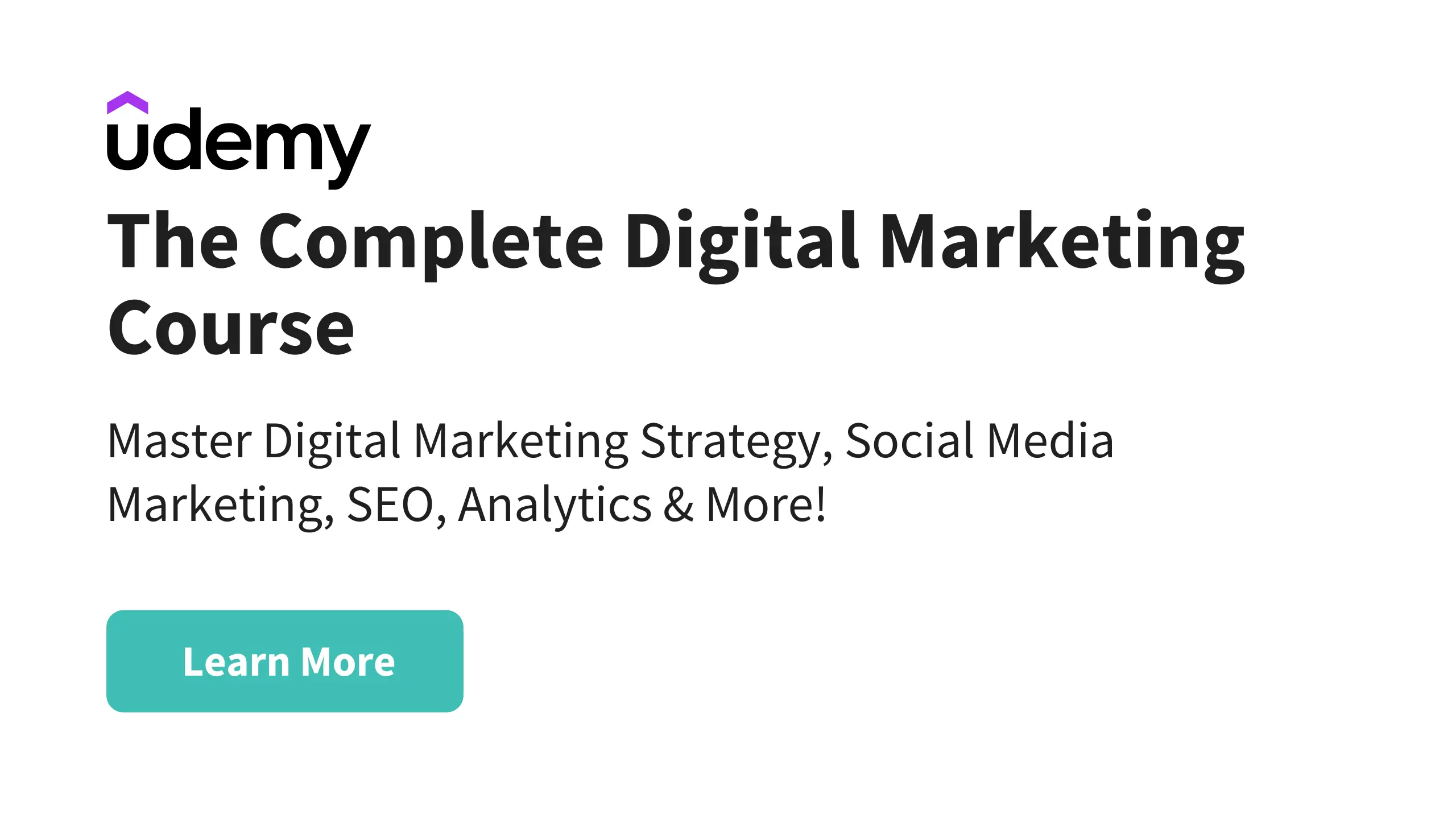 Udemy - The Complete Digital Marketing Course