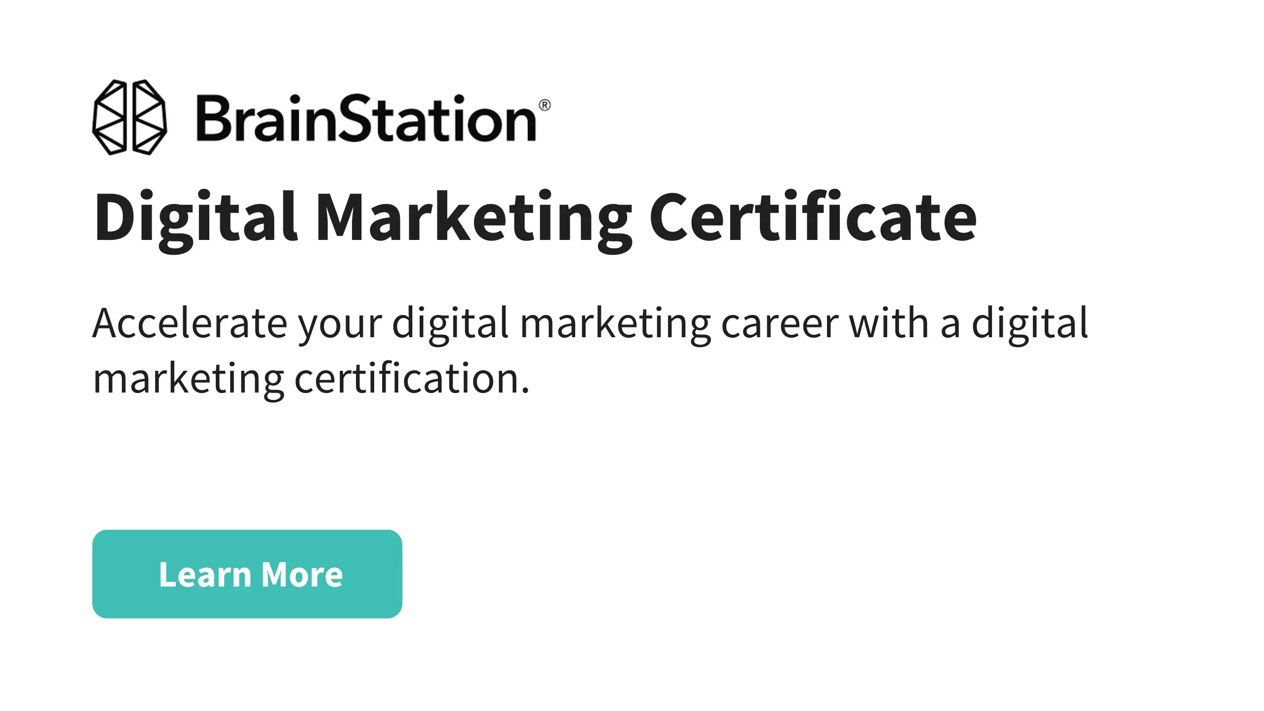 Brainstation - Digital Marketing Online Certification
