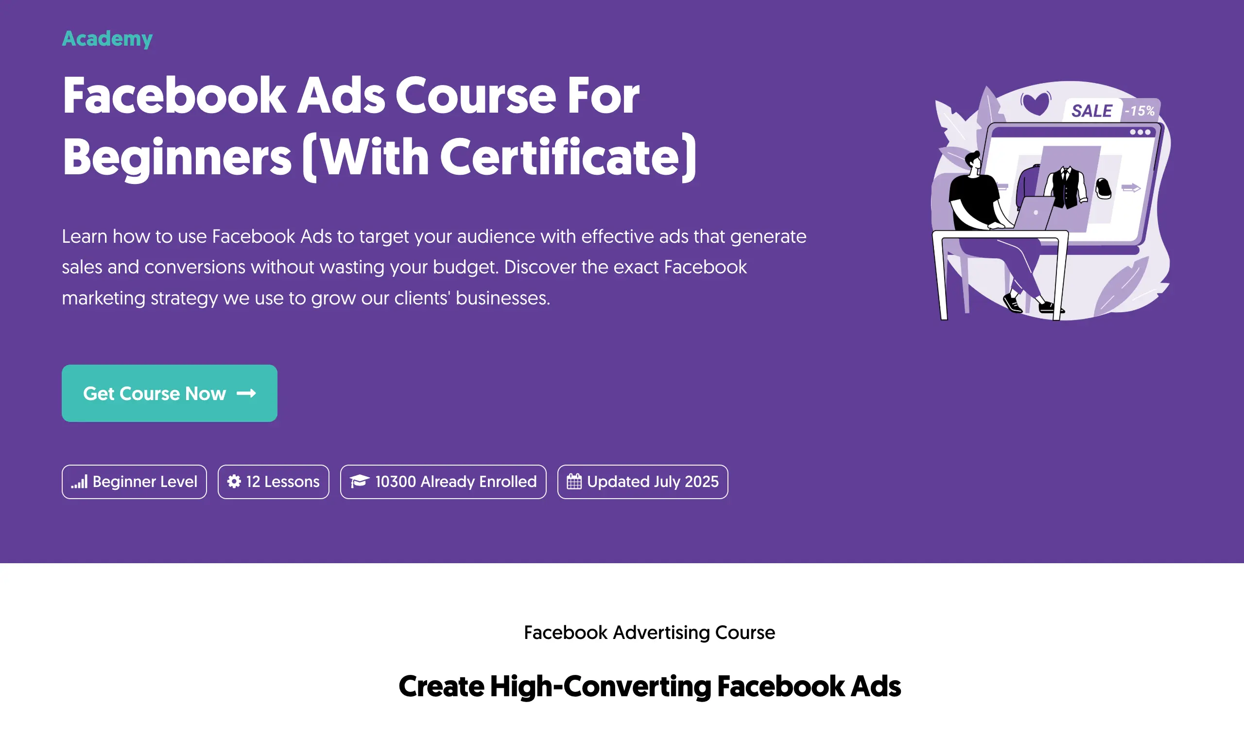 Facebook Ads Course For Beginners By Reliablesoft