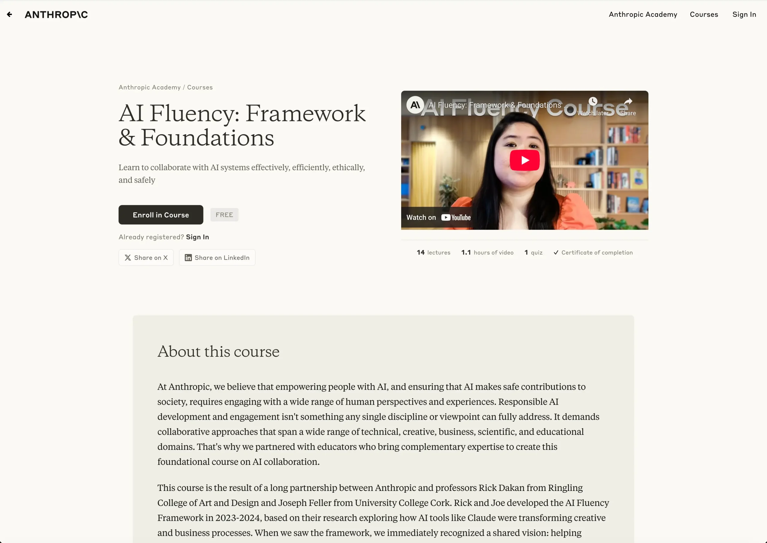 AI Fluency: Framework and Foundations