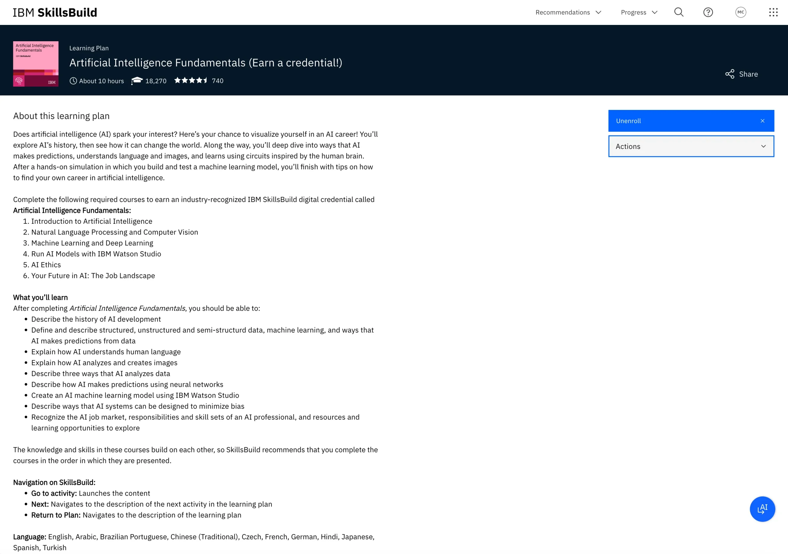 Artificial Intelligence Fundamentals