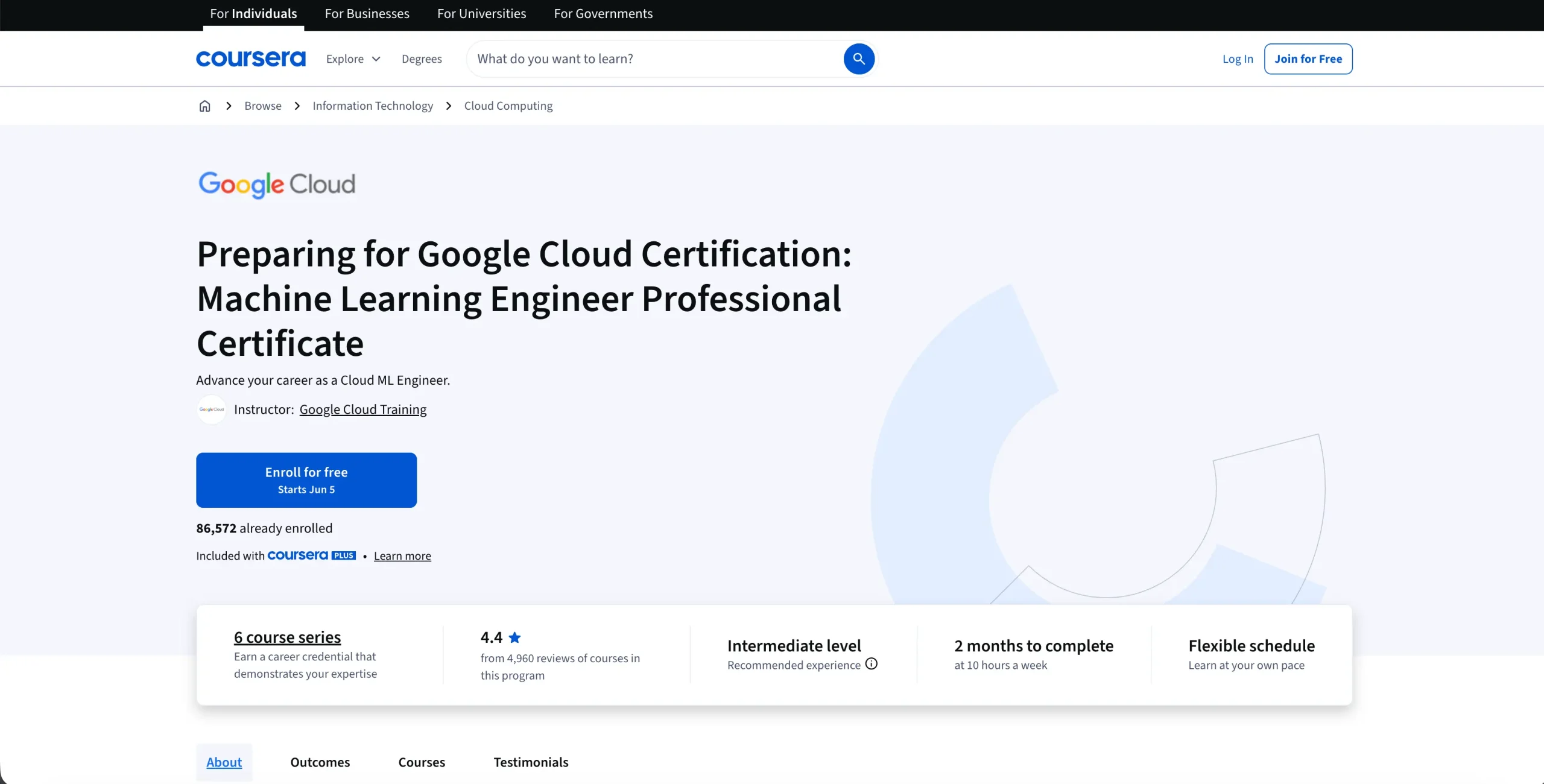 Google Machine Learning Engineer
