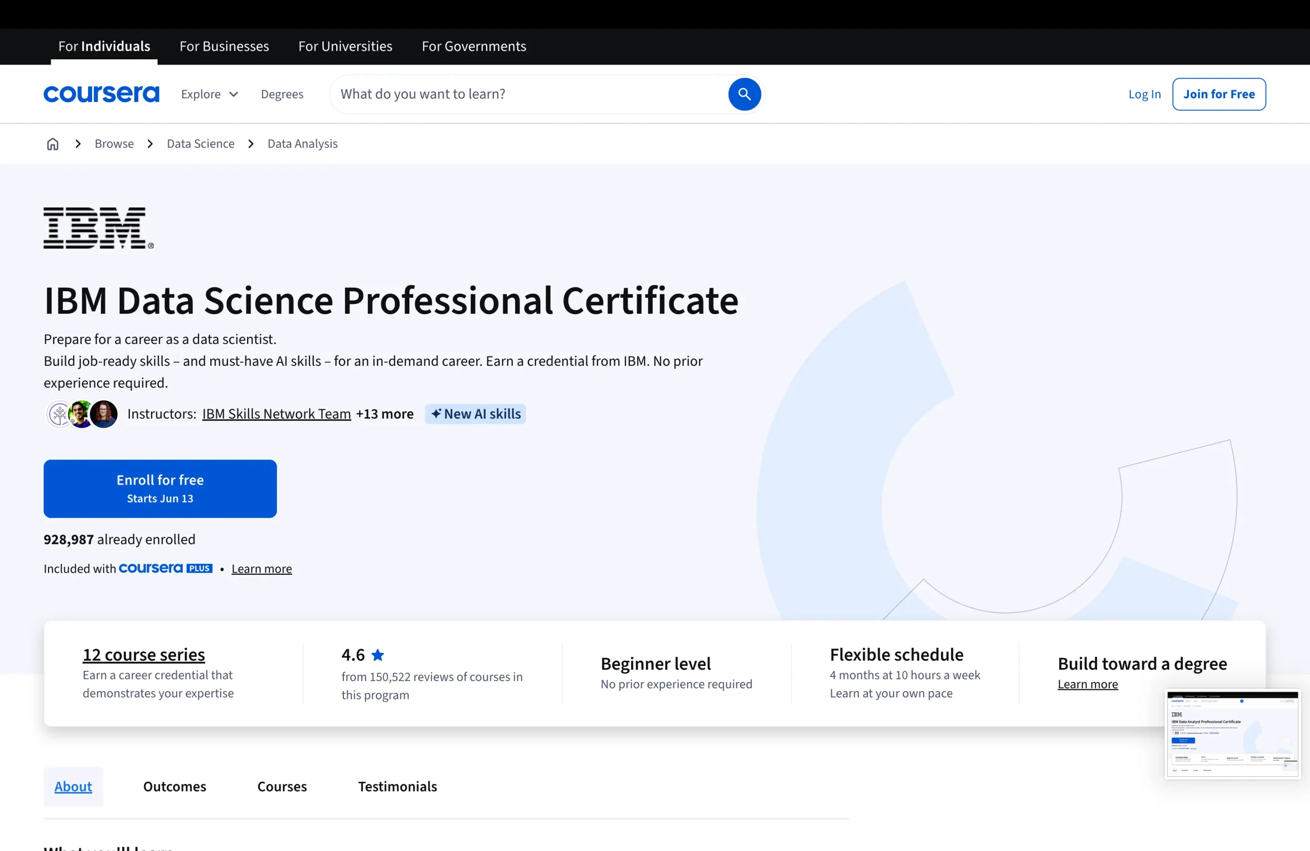 IBM Data Science Professional Certificate