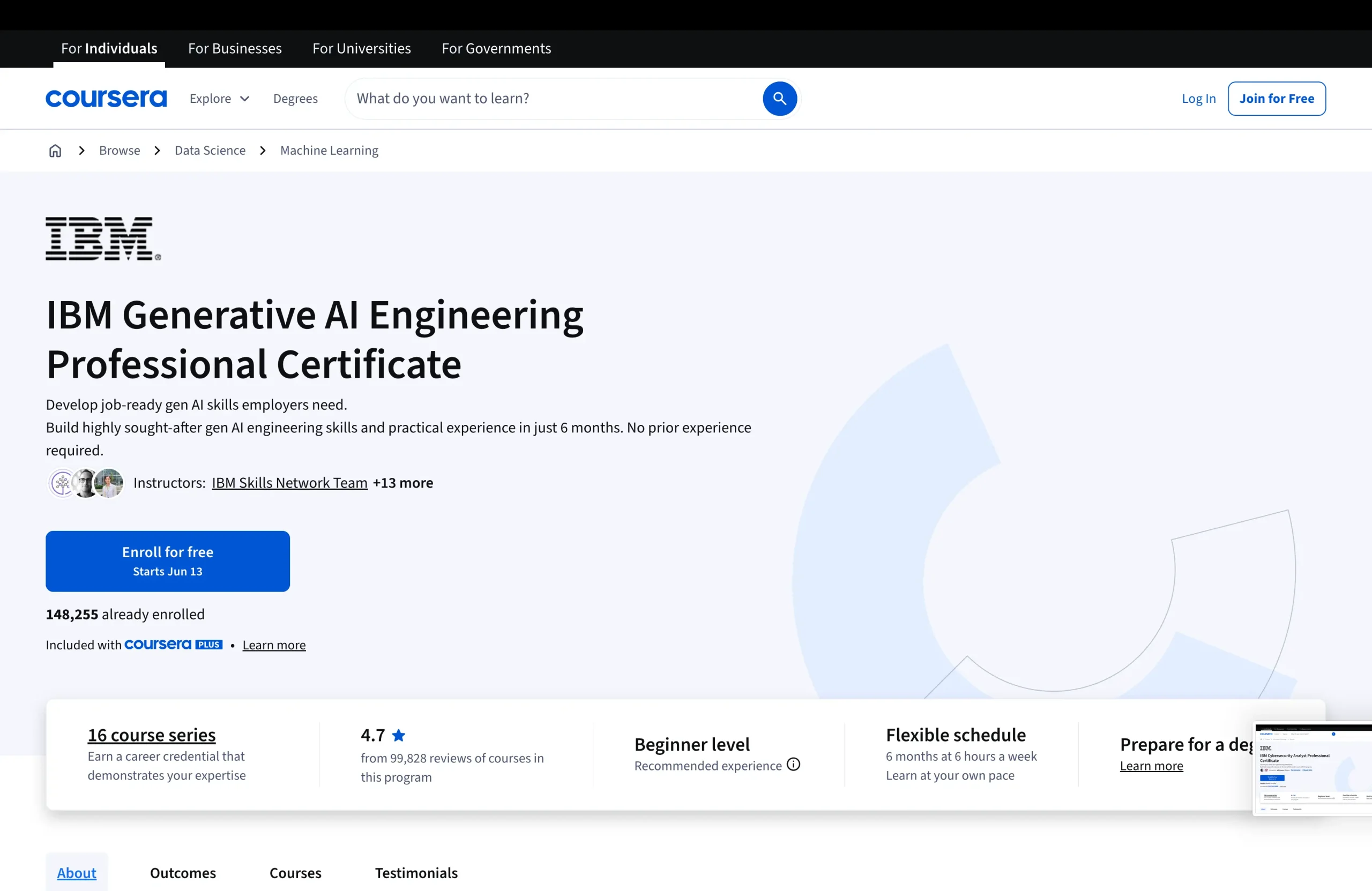 IBM Generative AI Engineering