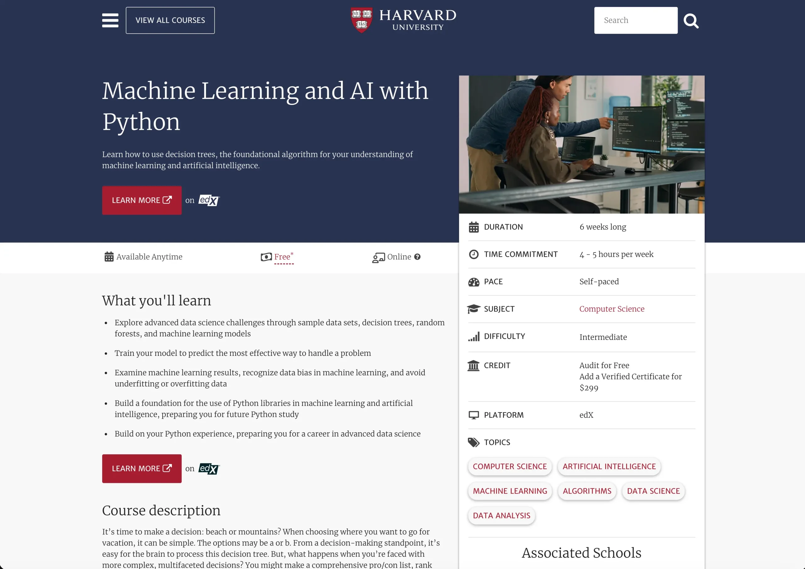 Machine Learning and AI with Python