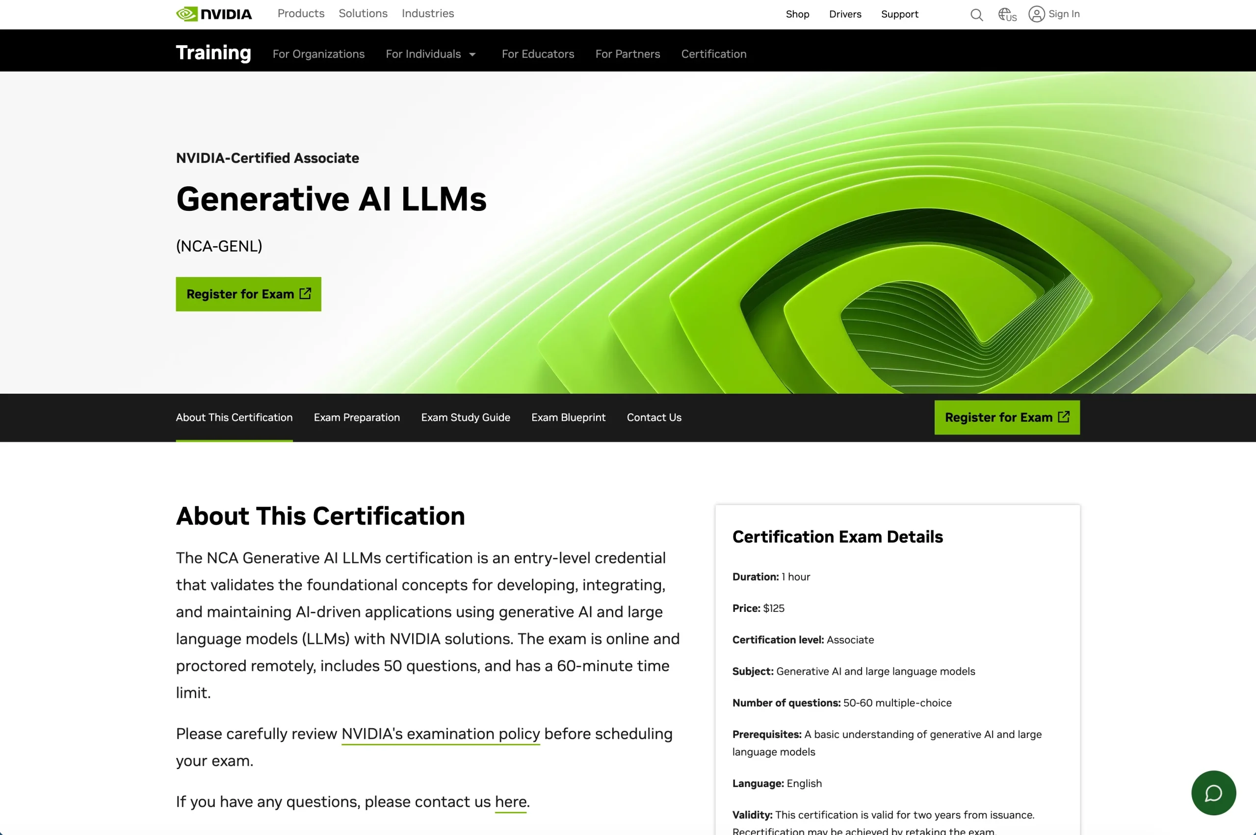 NVIDIA-Certified Associate Generative AI LLMs